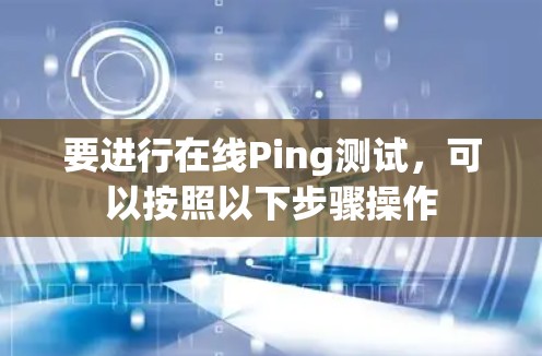 要进行在线Ping测试，可以按照以下步骤操作
