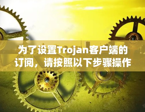 为了设置Trojan客户端的订阅，请按照以下步骤操作