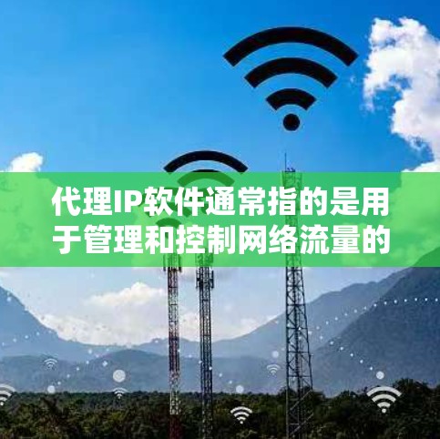 代理IP软件通常指的是用于管理和控制网络流量的软件，能够通过代理服务器隐藏真实IP地址，提供匿名化服务。常见的用途包括防止DDoS攻击、保护隐私或访问受限的资源