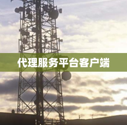 代理服务平台客户端