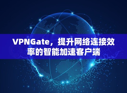 VPNGate,提升网络连接效率的智能加速客户端