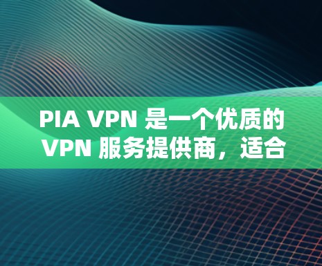PIA VPN 是一个优质的 VPN 服务提供商,适合追求隐私和安全的用户。以下是对其的详细分析及总结