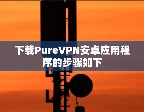 下载PureVPN安卓应用程序的步骤如下