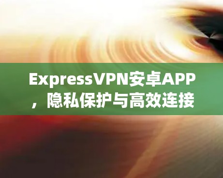 ExpressVPN安卓APP,隐私保护与高效连接的完美融合 ExpressVPN安卓APP,隐私保护与高效连接的完美融合